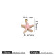 Pendentif goutte d'huile en or - Étoile de mer rose Image5