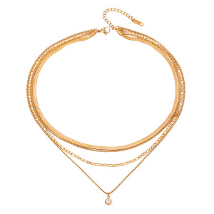 1 Paire De Colliers Pour Femmes De La Série Luxueuse, Classiques, Géométriques, En Acier Inoxydable Étanche h5 Image5
