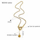 Collier coquillage et perles en or Image4