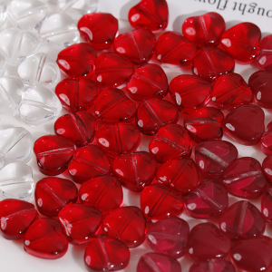 1 Pièce De Perles De Verre En Forme De Cœur Simple De La Série Simple h5 Image3