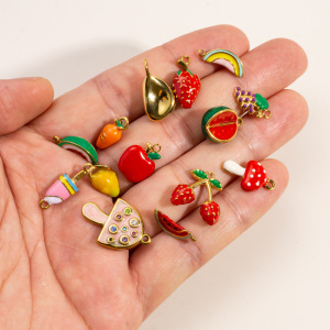 1 Paire De Pendentifs Pour Femmes, Motif Plante Mignonne, En Acier Inoxydable Étanche, Collection Simple h5 Image3
