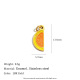Pendentif demi-cercle Hami Melon - Or Image17
