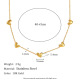 Collection de chaînes Oblique Heart O Chain - Or Image11