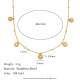 Collection de chaînes Chaîne à perles à clip en forme de fleur en zircon - Or Image9