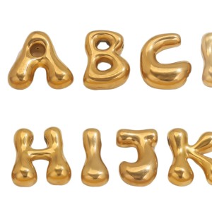 Pendentif Femme Étanche En Acier Inoxydable, Personnalisable Avec Une Lettre (1 Pièce) h5 Image4
