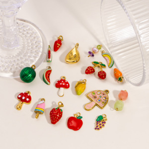 1 Paire De Pendentifs Pour Femmes, Motif Plante Mignonne, En Acier Inoxydable Étanche, Collection Simple h5 Image4