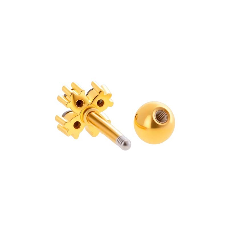 Boucles D'Oreilles Piercing En Forme De Cœur Pour Femme, Couleur Cuivre Et Or, Zircone Image6