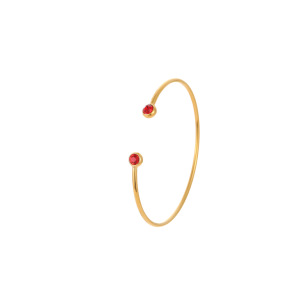 1 Paire De Bracelets Manchettes Géométriques Simples Pour Femme, En Acier Inoxydable Étanche, Couleur Or, Collection Daily Geometric. h5 Image5