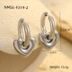 Boucles d'oreilles petit cœur couleur acier Image14