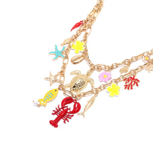 Collier Superposé En Alliage Océanique 1 Pièce h5 Image3