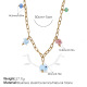 Collier en céramique colorée en or Image2