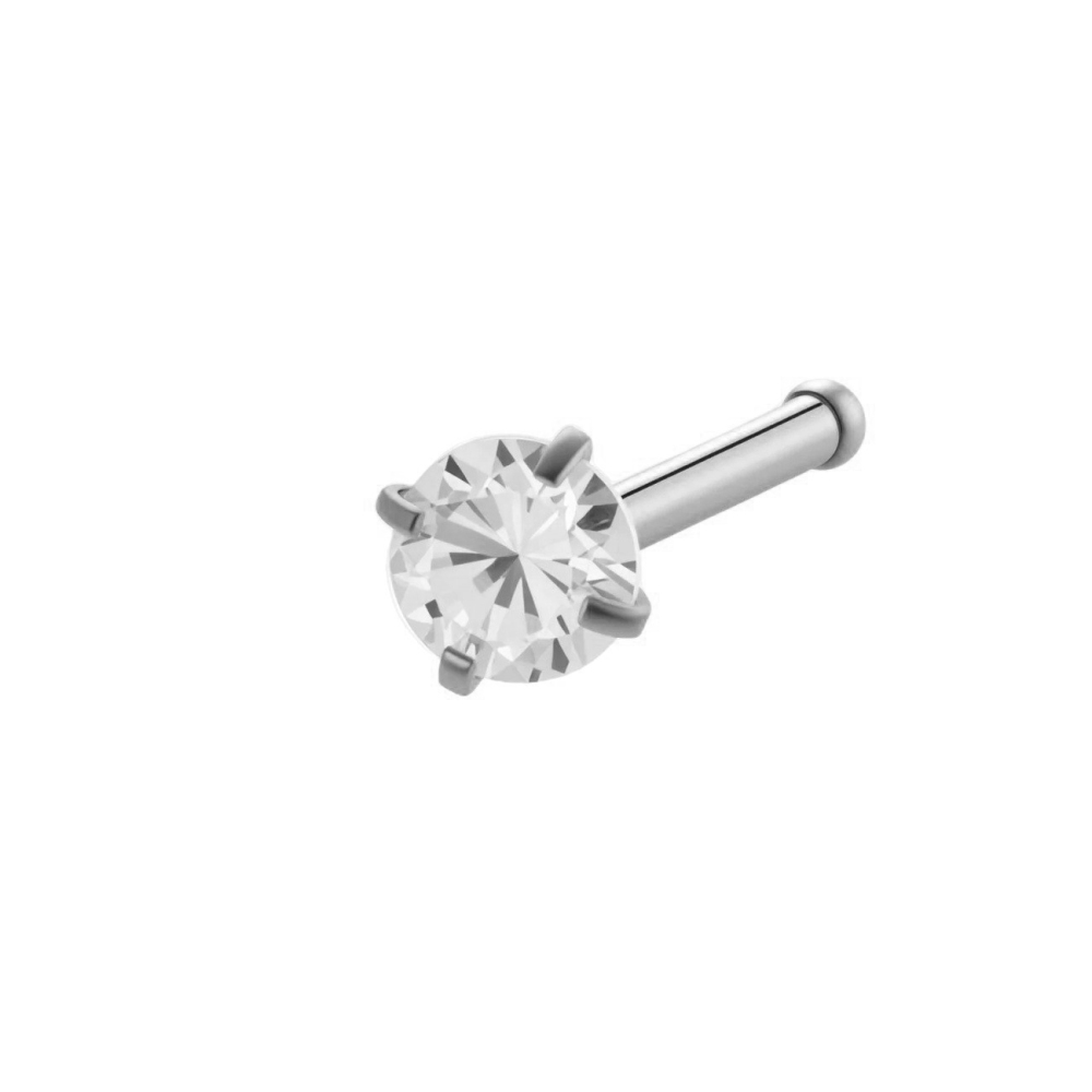 Piercing De Nez Pour Femme En Forme De Cœur, En Acier Inoxydable Étanche, Couleur Or Et Zircon (1 Pièce). 