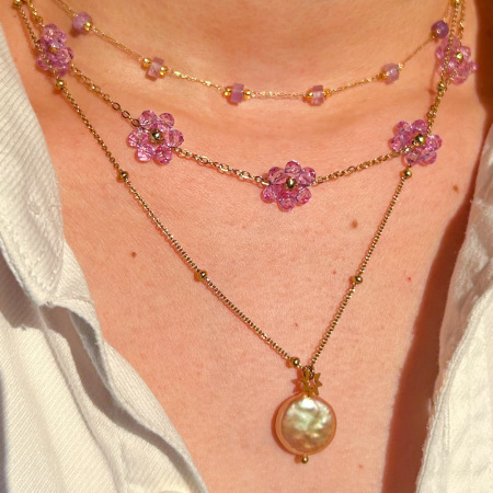 Colliers pendentifs élégants pour femmes, en acier inoxydable étanche, avec lettre 2