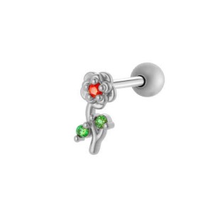 Boucles D'Oreilles Percées En Zircone Couleur Or Et Cuivre Pour Femme, 1 Pièce h5