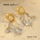 Boucles d'oreilles irrégulières assorties aux couleurs 