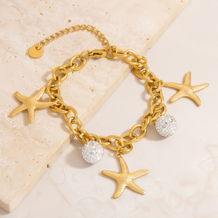 Bracelets à breloques décontractés pour femmes, en acier inoxydable, étanches, couleur or, motif tortue 2