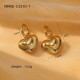 Boucles d'oreilles cœur en or Image11