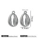Petit pendentif en acier - Coquillage Image2