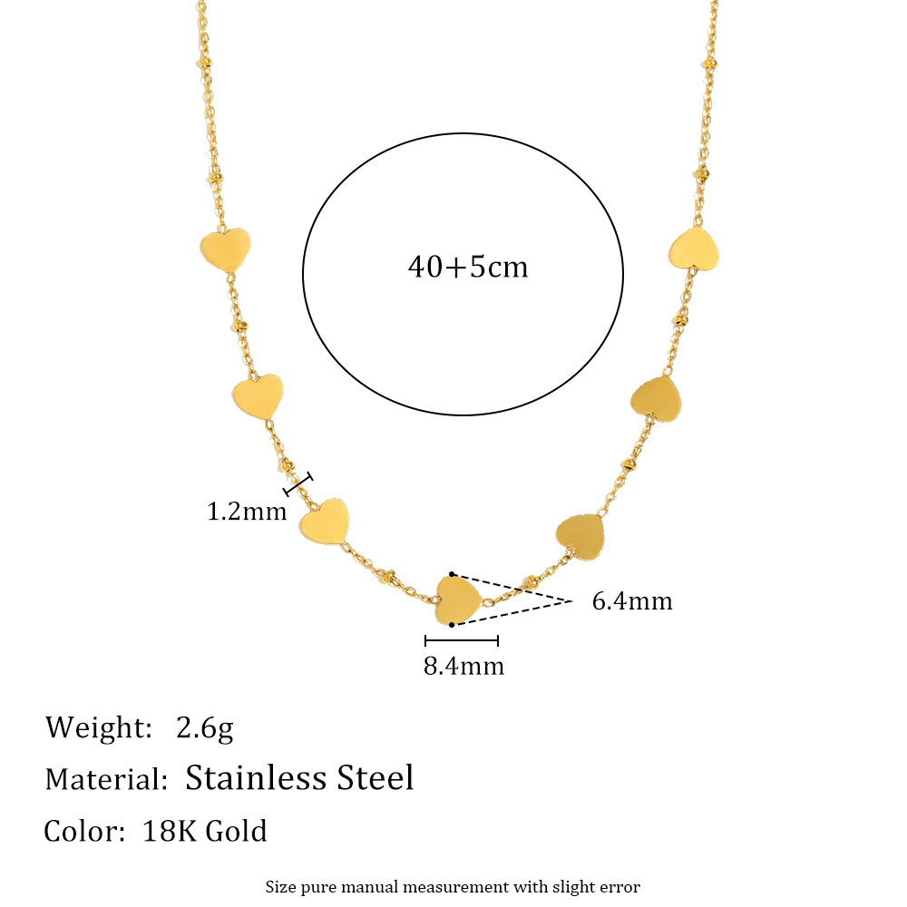 1 Paire De Colliers À Maillons Pour Femmes, En Acier Inoxydable Imperméable, Couleur Unie, Collection Simple Series Daily h5Image5