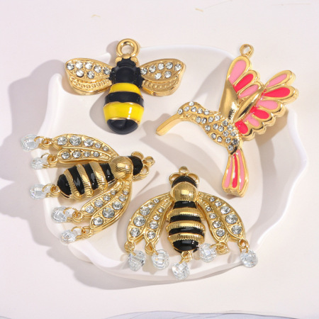 Pendentif femme étanche en acier inoxydable DelicateBee à faire soi-même (1 pièce)