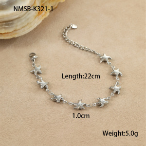 1 Paire De Bracelets À Chaîne Pour Femme En Acier Inoxydable Couleur Or, Motif Tortue De Vacances, Série Romantique h5 