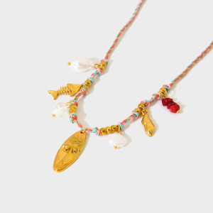 Colliers Pendentifs Pour Femmes En Acier Inoxydable Étanche Sweet Turtle De La Série Romantic h5 Image5