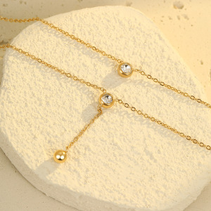 Colliers Superposés Pour Femmes, En Acier Inoxydable Imperméable, Couleur Or, De La Marque Daily Chain h5 Image4