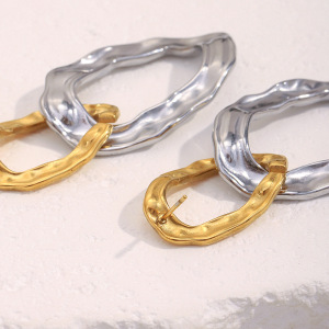 1 Paire De Boucles D'Oreilles Pendantes Ovales Modernes Pour Femmes h5 Image3