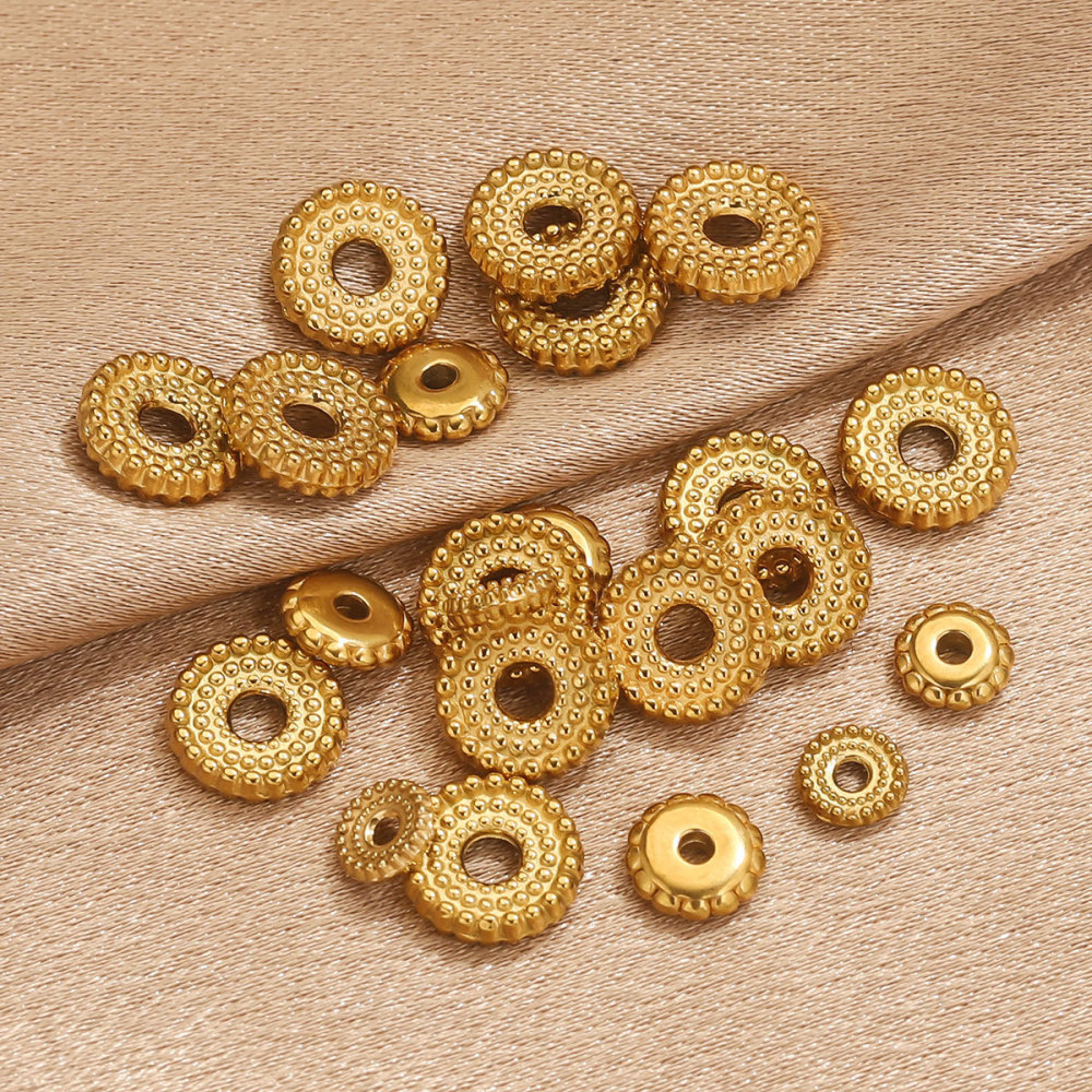 Perles D'Espacement En Acier Inoxydable De Forme Irrégulière, Série Simple, Pour Un Usage Quotidien. Image3