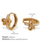 Petites boucles d'oreilles en diamant blanc Image13