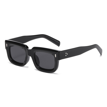 1 paire de lunettes de soleil simples pour femmes, couleur unie et décontractée