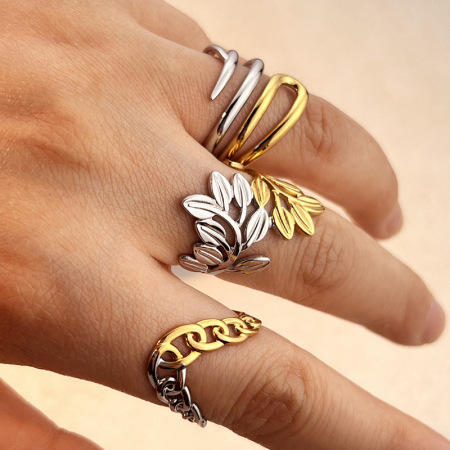 Bague Étanche Classique En Acier Inoxydable Multicolore (1 Pièce)