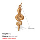 Pendentif simple face en or massif Image7