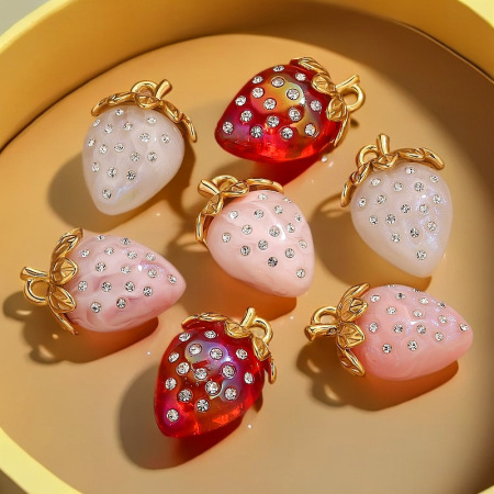 Pendentif femme étanche en acier inoxydable à motif cerise (1 pièce) 2
