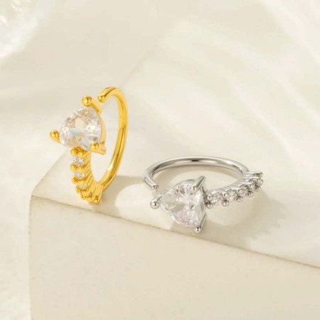 1 Pièce De Piercing De Nez En Zircon Couleur Cuivre Doré