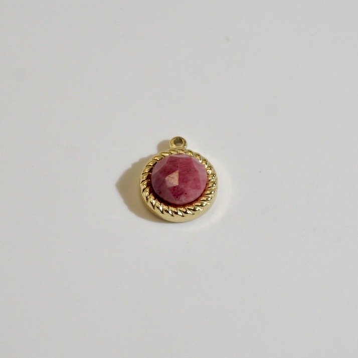 Pendentif Romantique En Pierres Naturelles De Forme Irrégulière Pour Femme, 1 Pièce