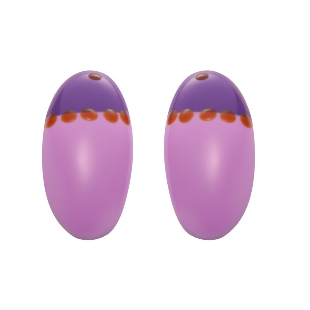 1 Paire De Boucles D'Oreilles Puces Ovales Pour Femme, En Acier Inoxydable Étanche, Couleur Or, Collection Romantique