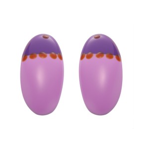 1 Paire De Boucles D'Oreilles Puces Ovales Pour Femme, En Acier Inoxydable Étanche, Couleur Or, Collection Romantique h5