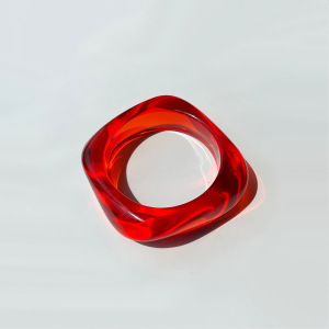 Bracelets Pour Femmes En Acrylique, Forme Irrégulière Et Dégradé De Couleurs, Collection Romantique h5 