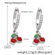 TXF327-Boucles d'oreilles cerises en acier Image6