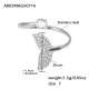 Bague queue de poisson en acier 5A et zircon A803 - Taille 7/N°7 Image2