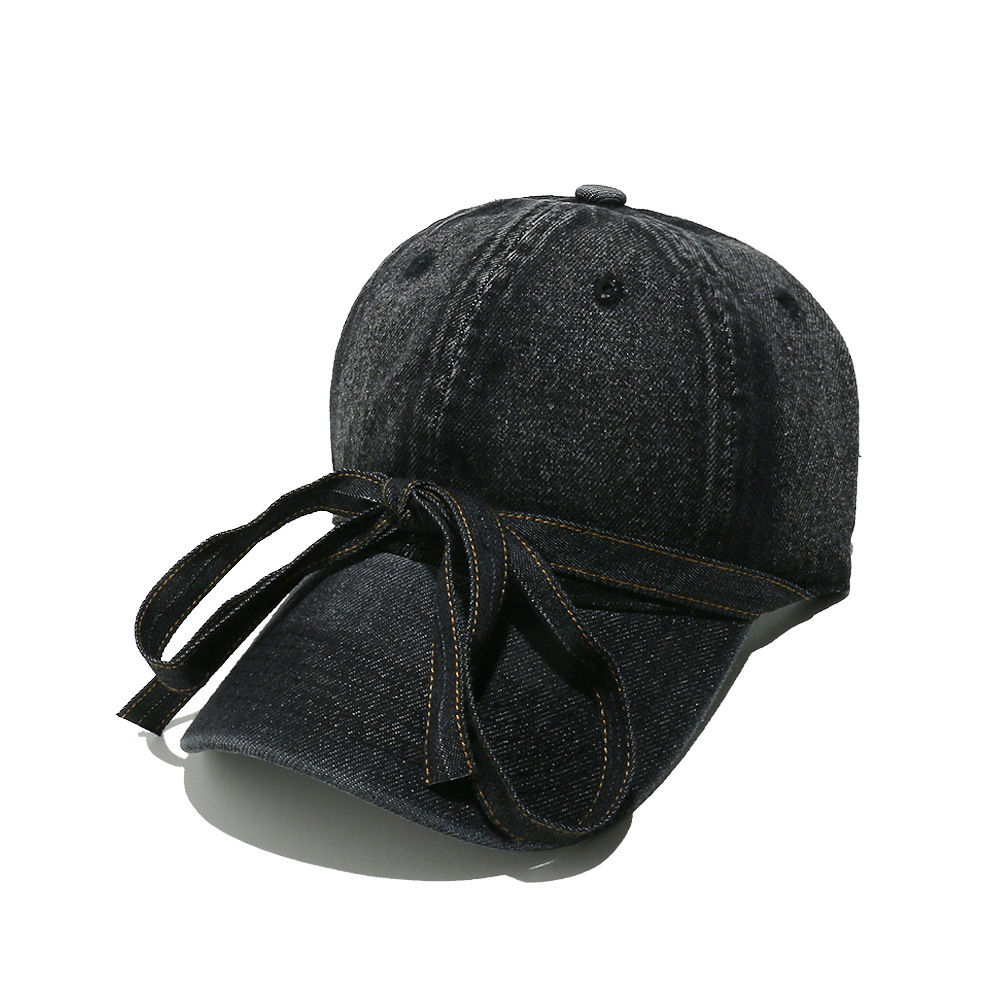 Chapeaux Pour Femmes En Coton Avec Nœud Papillon Rétro, Série Simple, 1 Pièce 