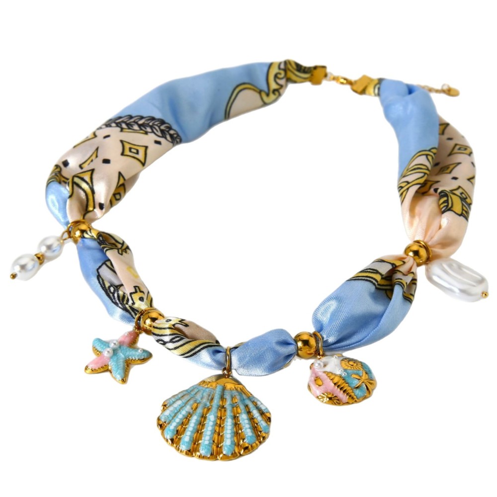 Collier Pendentif Coquillage En Tissu 1 Pièce Image5