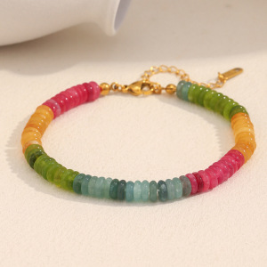 Collier Élégant En Perles Et Pierres Naturelles Pour Femme, 1 Pièce h5 Image6