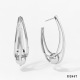 Boucles d'oreilles boule creuse en argent () Image2