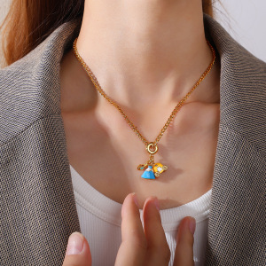 Collier Pendentif Diy Étanche En Acier Inoxydable (1 Pièce) h5 Image4