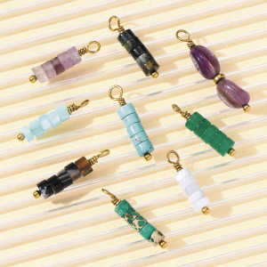 Pendentif Pour Femme En Perles De Pierres Naturelles, 1 Pièce h5 Image4