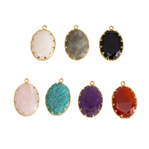 Pendentif Romantique Simple Et Irrégulier En Pierres Naturelles Pour Femme, 1 Pièce h5 Image5