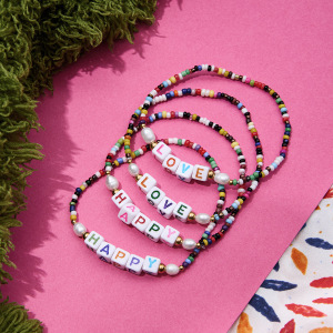 Bracelet En Perles Colorées En Résine Pour Femme, 1 Pièce h5 Image7