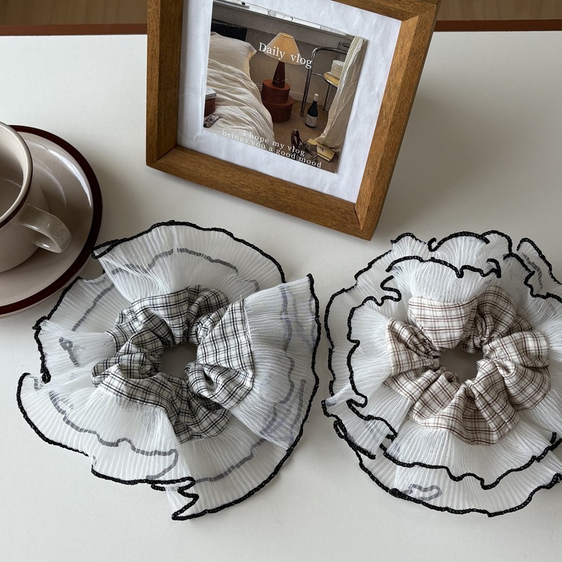 Chouchous Pour Femmes En Tissu Patchwork Doux De La Série Romantique Image4